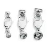 multi sizes Copper plated gold dome link clasps charms for bracelet making