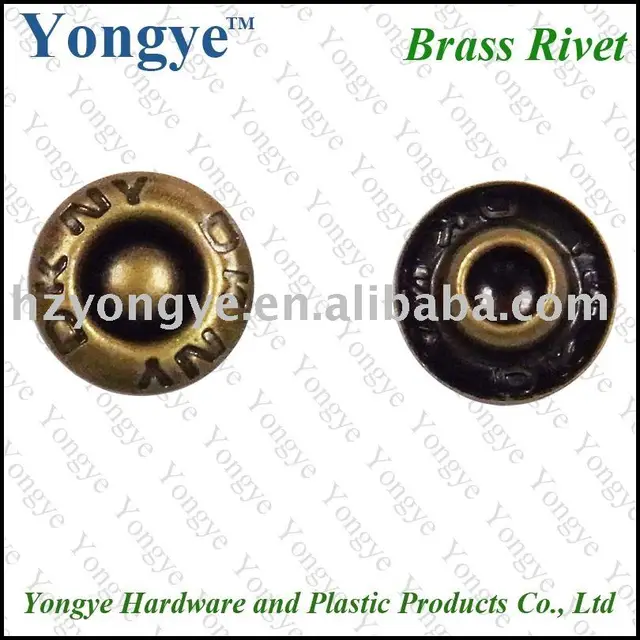 Metal brass Jeans snap button for pants