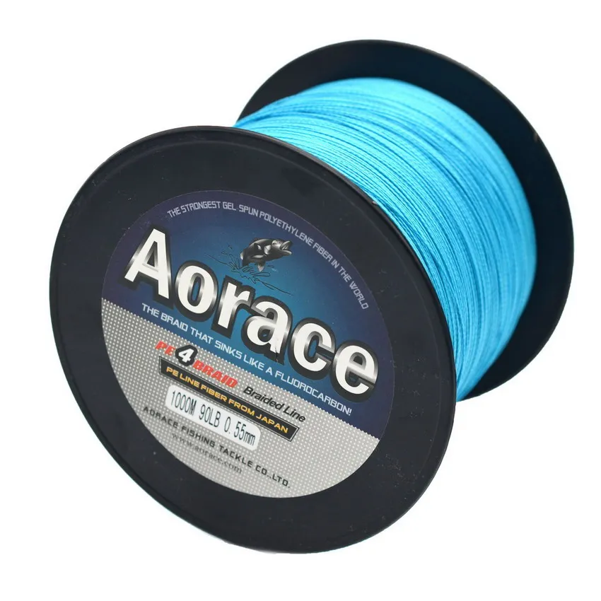 

Blue 1000M/90LB 4PE Fishing Line Strong Braided Lines Strands Wire