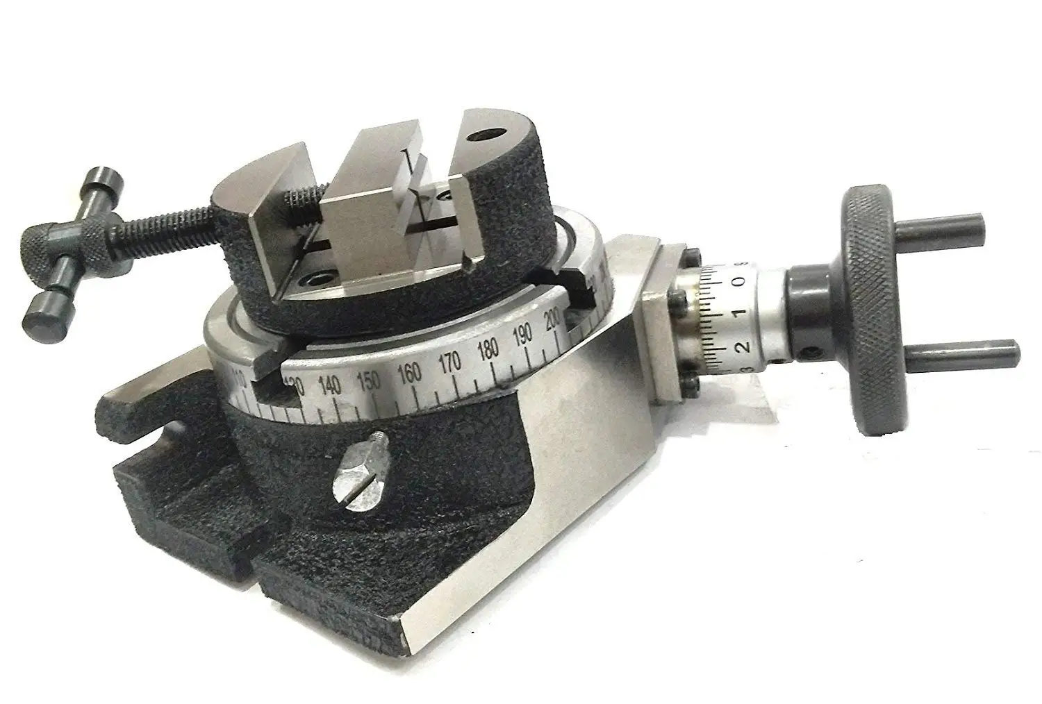 WITH 70 MM 4 JAWS INDEPENDENT PRECISION QUALITY 4// 100 MM TILTING MILLING INDEXING ROTARY TABLE WITH SUITABLE M6 CLAMP KIT /& ROUND VICE-METALWORKING ENGINEERING MACHINE TOOLS