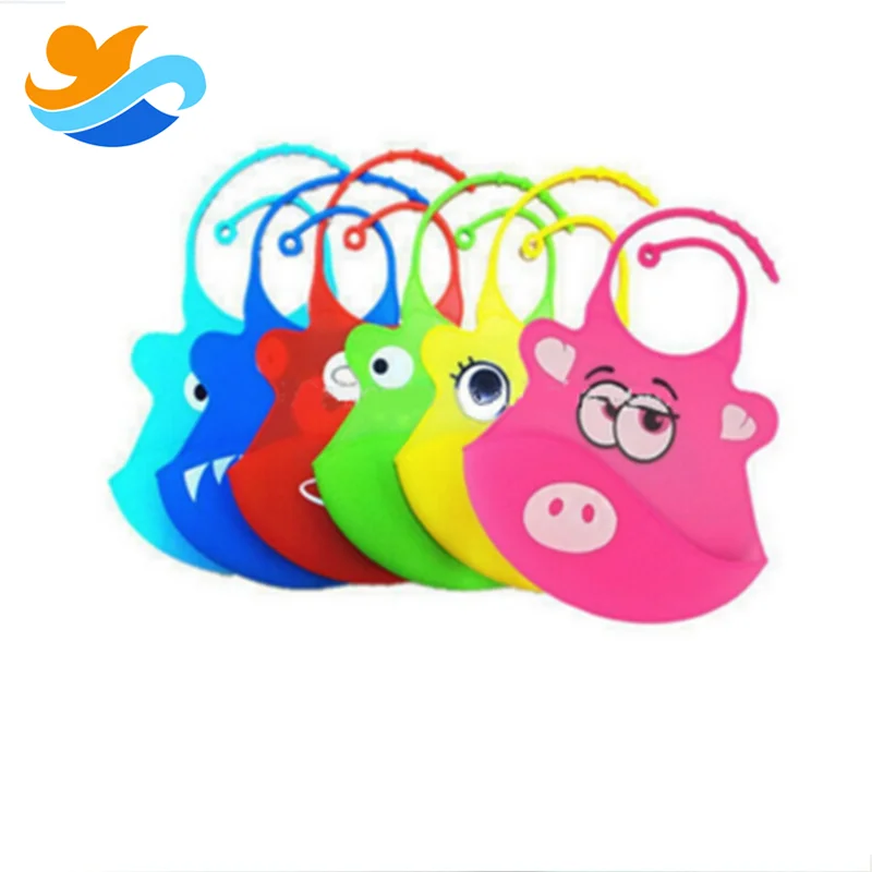 

Colorful Cute Baby Soft Bib Silicone/Waterproof Baby Bib, Any color