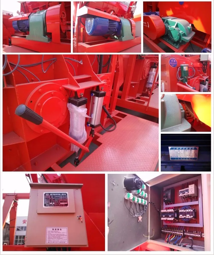 Js500 Twin Shaft Selfloading Mini Ready Mix Concrete Mixer Machine