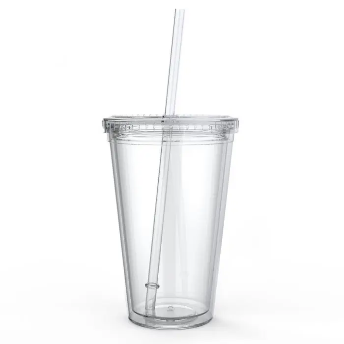 

Factory Supplier Reusable double wall 16oz plastic Tumbler with custom logo