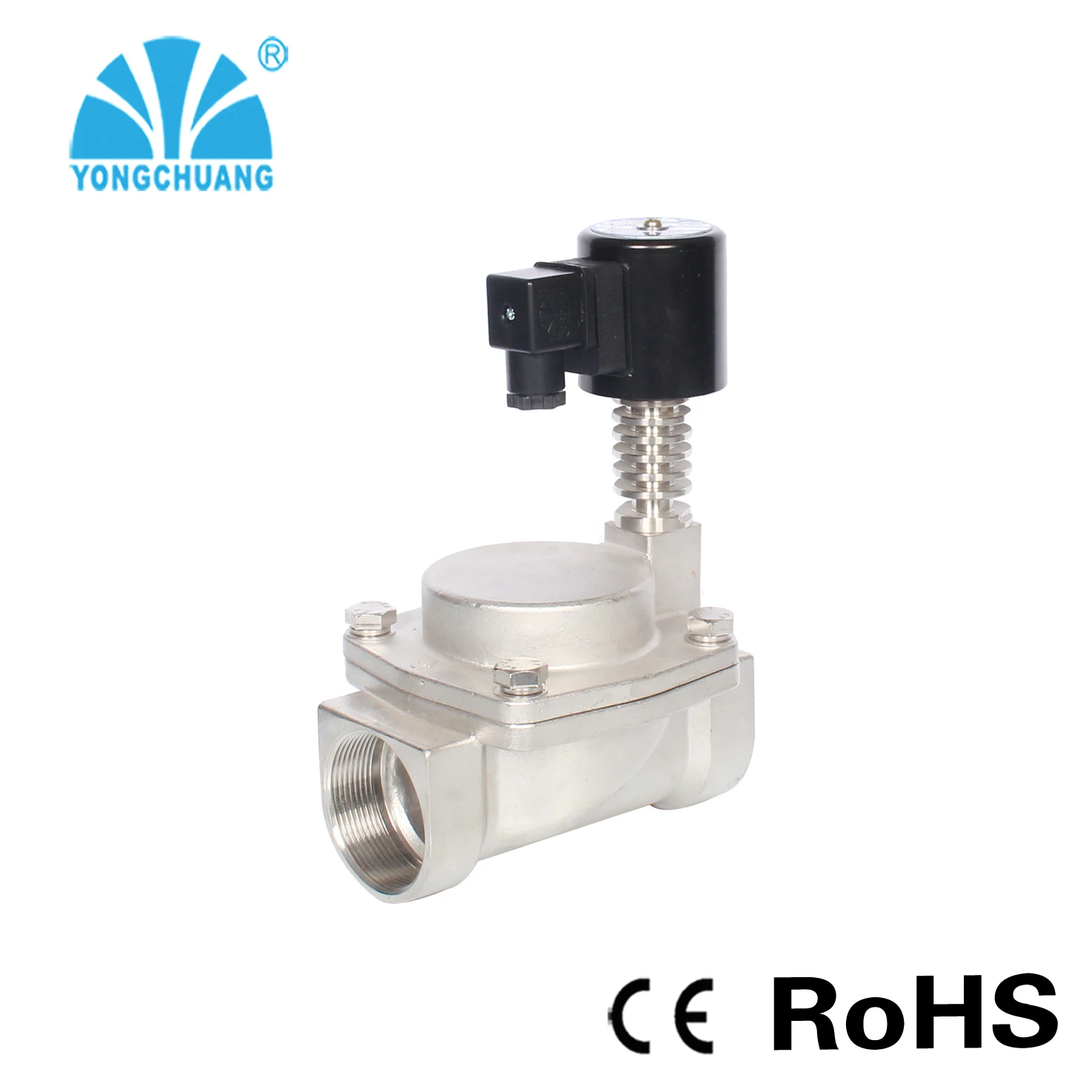 High Temperature Steam Oil Burner Stainless Steel Solenoid Valve 24v