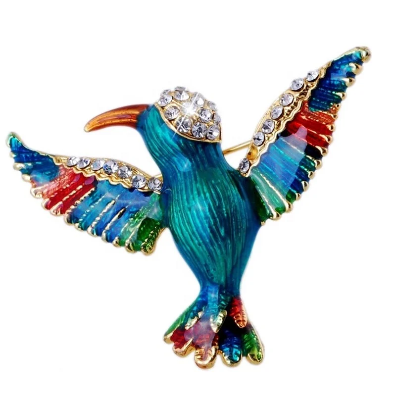 

Fashion Enamel Crystal Rhinestone Animal Bird Brooch Pin, Various, as your choice