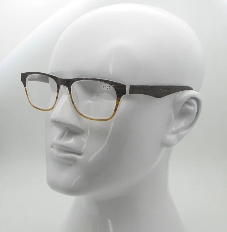 Wenzhou Manufacturer Double Colors Wood Patten Design Optics Reading