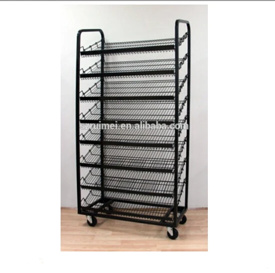 Bakery Store Instore Advertising Equipment Movable Floorstanding Cheap Bread Display Rack Buy Supermarket Lantai Penyangga Kawat Logam Roti Tampilan Rak Multilayer Disesuaikan Logam Roti Tampilan Rak Logam Murah Toko Roti Rak Product On