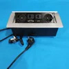 Germany plug Table Pop up Power Date Center Connection Box socket with Outlet Network /office desk EU power pop up socket