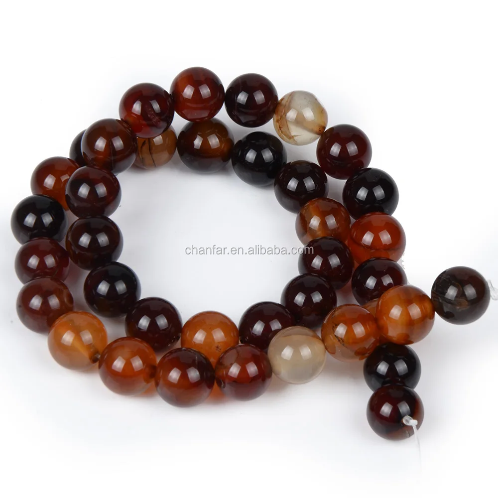 

10mm Dark Red Yiwu Jewelry Dream Agate Beads Accessory