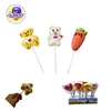 animals and carrots shaped marshmallow big lollipop candy with mixed loading