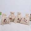 Personalized Santa Sack for Christmas Presents And Coffee Cotton bag drawstring