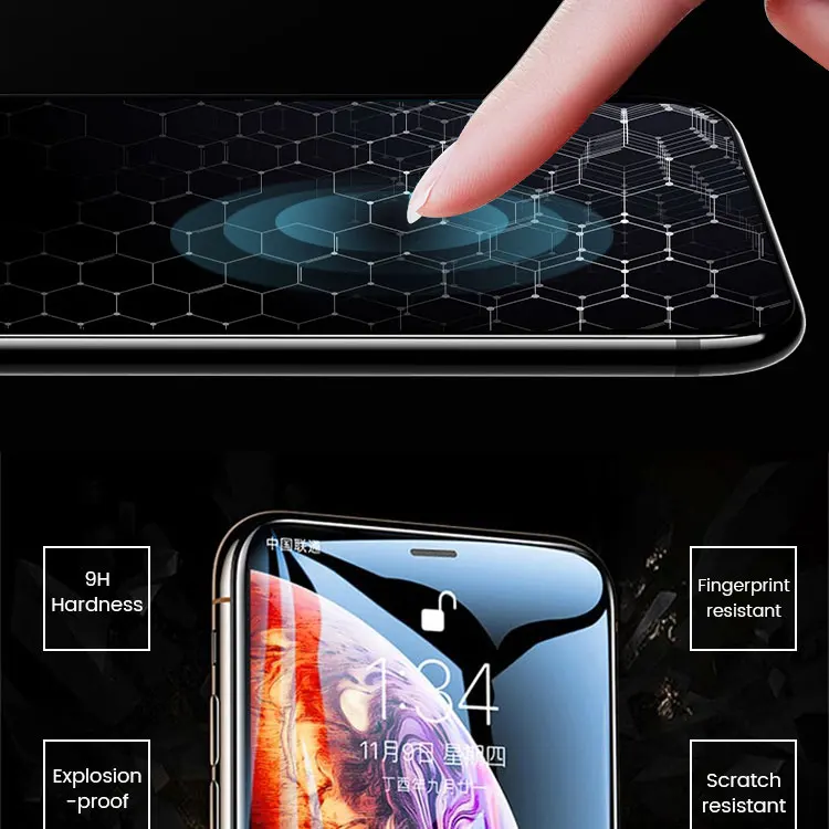 Mobile Phone 10d Tempered Glass For Samsung A20 Micas With Package ...