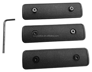 Hunting Pack of 3 pieces Black 4 Keymod Rail Panel handguard Cover Black Polymer Rail Rubber Cover Key Mod