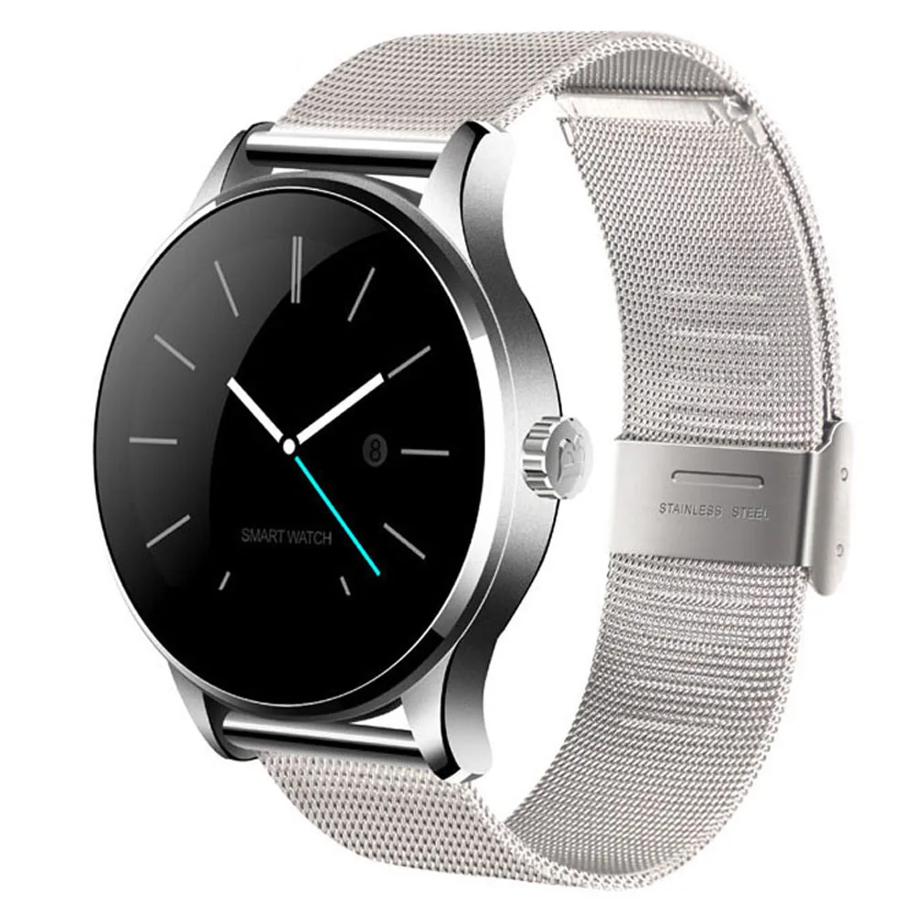 

Newest Bluetooth 4.0 smartwatch phone Android Round Smart Watch Clock with Heart rate monitor for android and IOS, N/a