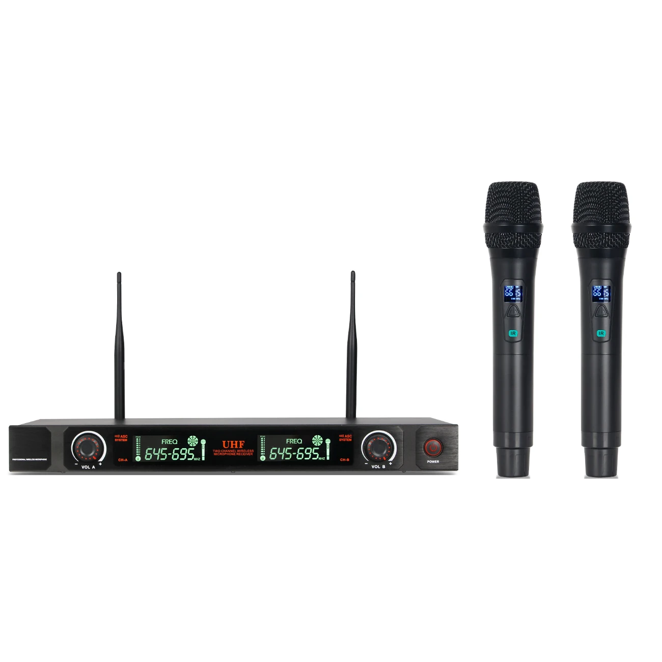 

Depusheng DR28 UHF Professional Karaoke Handheld Wireless Microphone, Black