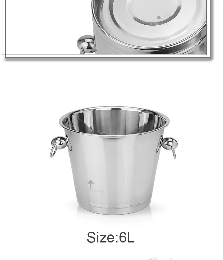 Top-Selling cost-effective stainless steel double wall ice bucket