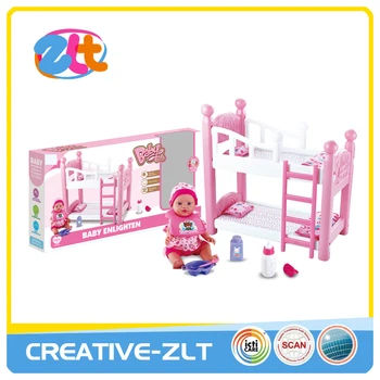 pink doll bunk bed