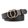 Custom women's large round belt with a dress retro decorative metal pin belt