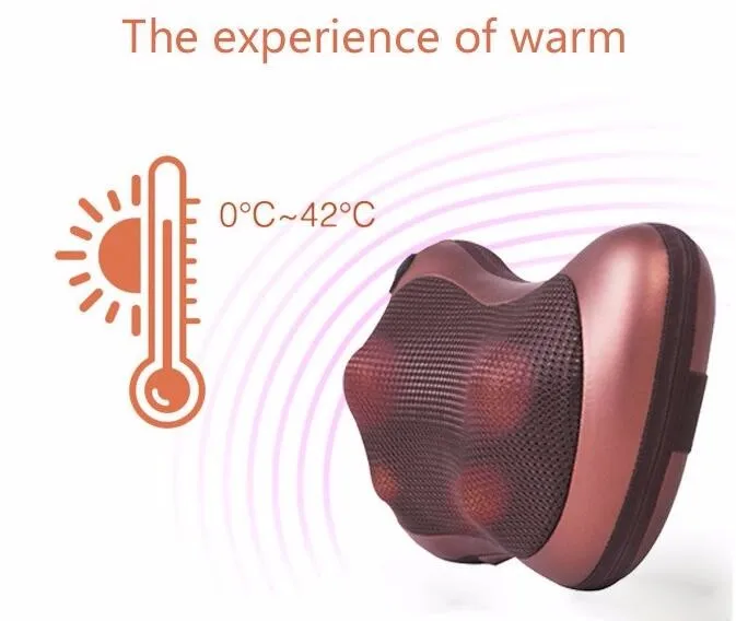 Car massaeg pillow shiatsu massage pillow with heat