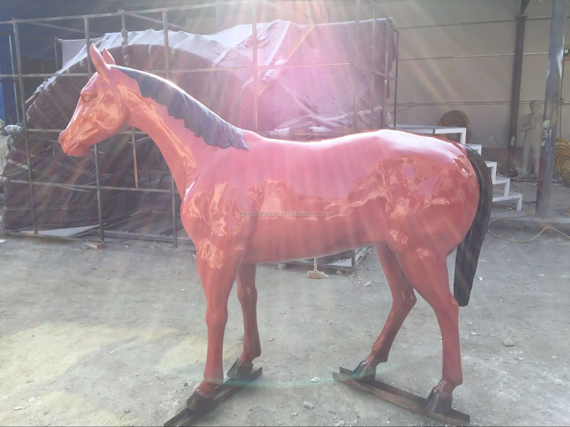 life size resin horse