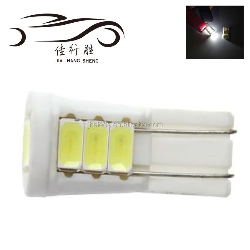 W5W Ceramic 8 SMD 5630 LED T10 5730 White Reading Light License Lamp 12V