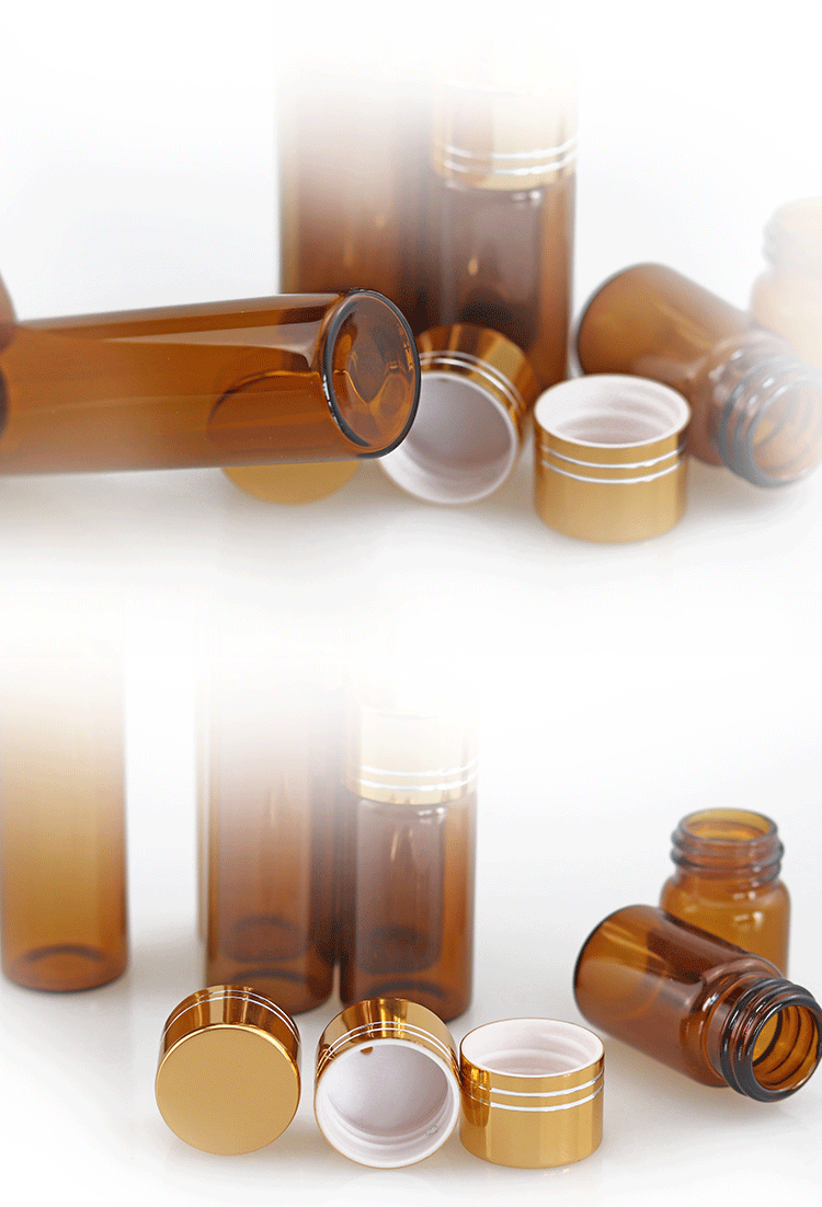 5毫升 15毫升 20毫升 aromatherapy 迷你磨砂琥珀精油瓶螺旋帽