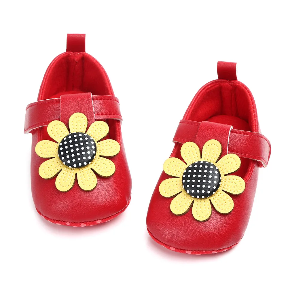 sunflower baby shoes