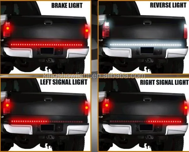 48" LED Turn Signal Red Tailgate Light Strip Bar For Dodge Ram Pickup Truck
