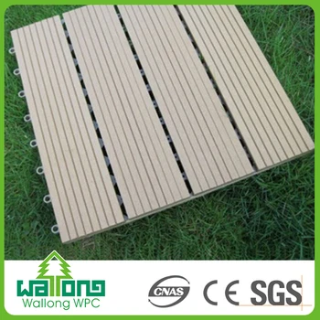 Exterior Decoration Wpc Patio Floor Wood Texture Deck Floor Tiles