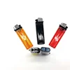 Custom Cheap eight angles transparent refillable lighter