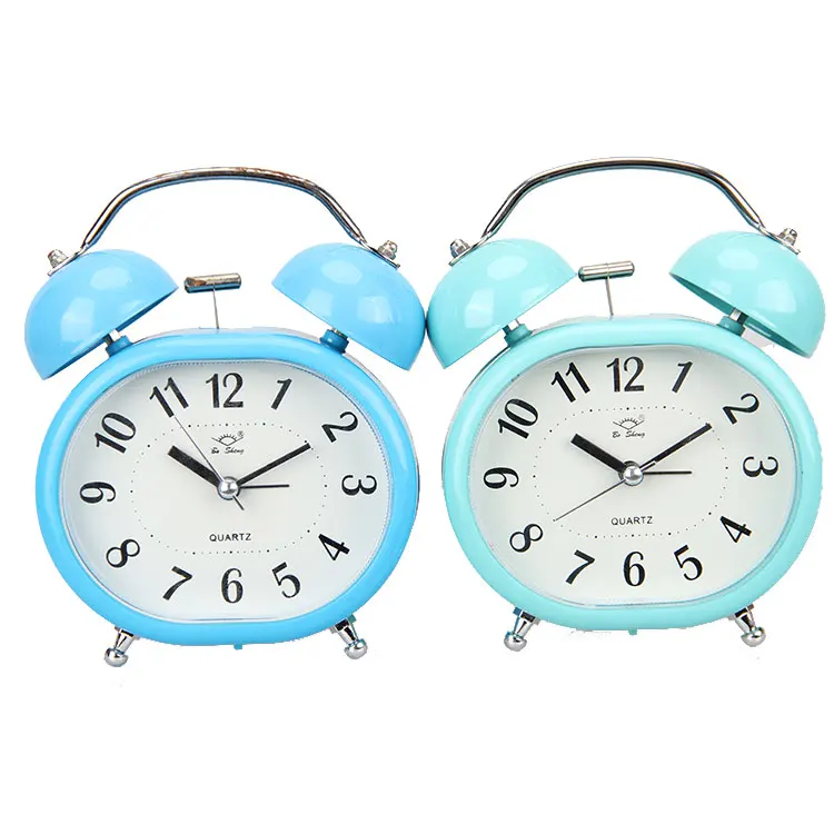 Promotional Design Desk Metal Morning Call Bell Alarm Clock For Sale