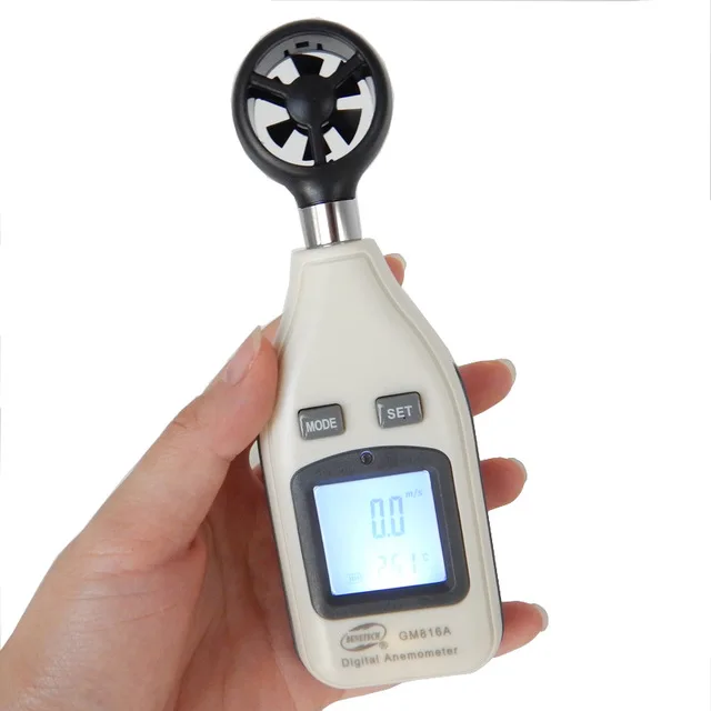 

High quality GM816A 30m / s (65MPH portable small handheld wind speed measurement