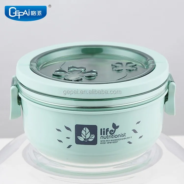 Contenedores De Almacenamiento Redondos Y Aislados De Acero Inoxidable