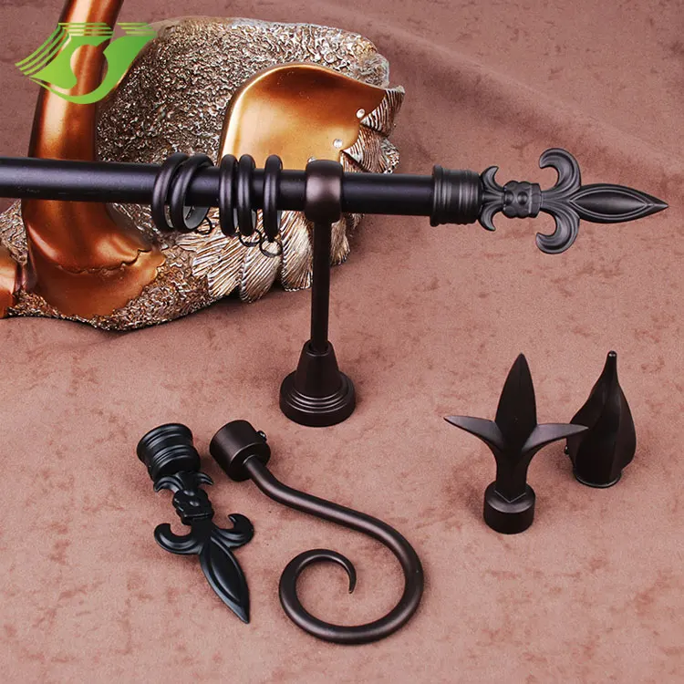 Hot Sale Decorative Curtain Finial Accessories Metal Curtain Rod