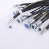 High Pressure Hydraulic Rubber 1SC Braided Flexible Hose Assembly