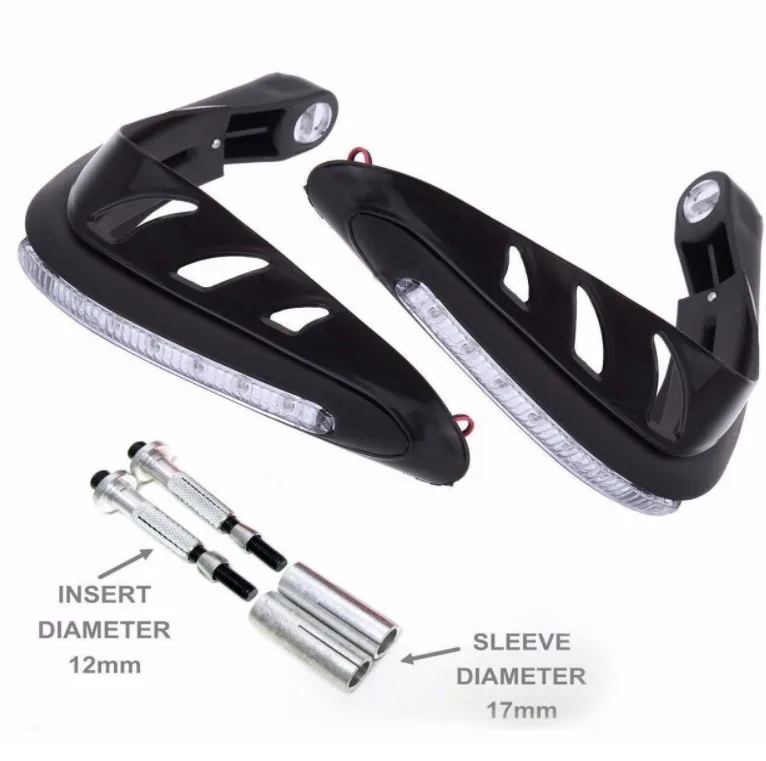 Motorcycles Handguards Handlebar Hand Brush Guards With Led Indicators