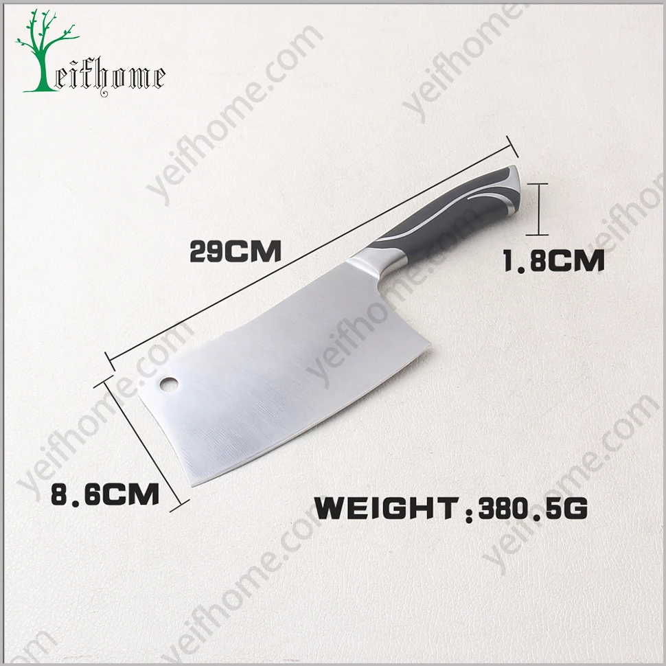Professional gift set carbon fiber chinese classical cleaver knife