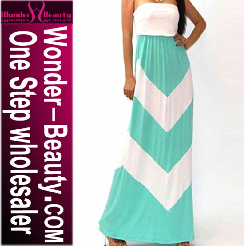 

Wonder Beauty Summer Women Maxi Dress Sexy Strapless Evening Dress Long Dress