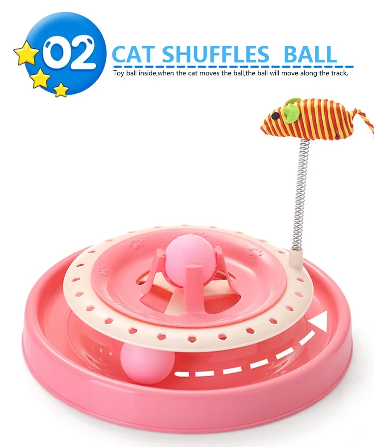 cat ball tower toy