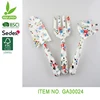 woman garden floral rake trowel, fork tools with flower patterned