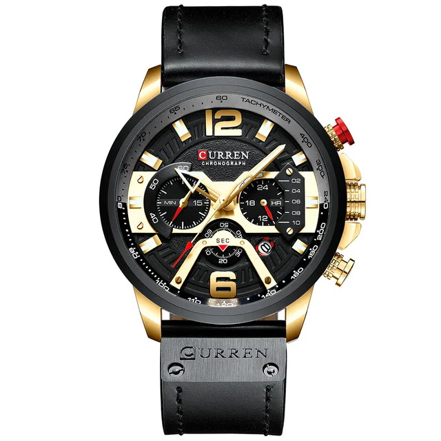 CURREN Relogio Masculino Sport Watch Men Top Brand Luxury Quartz Men's Chronograph Date Military Wrist Watches Waterproof 8329