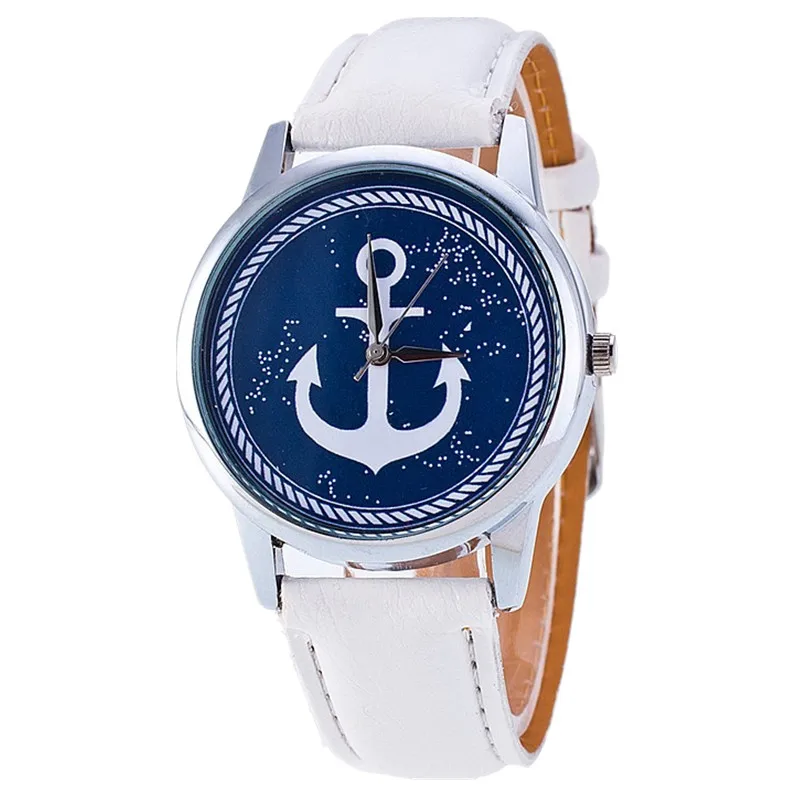 

Elegant Anchor Sailor Watch Women Charming Leather Analog Quartz Watch Watches relogio fem relogio feminino Clock Wholesale, N/a