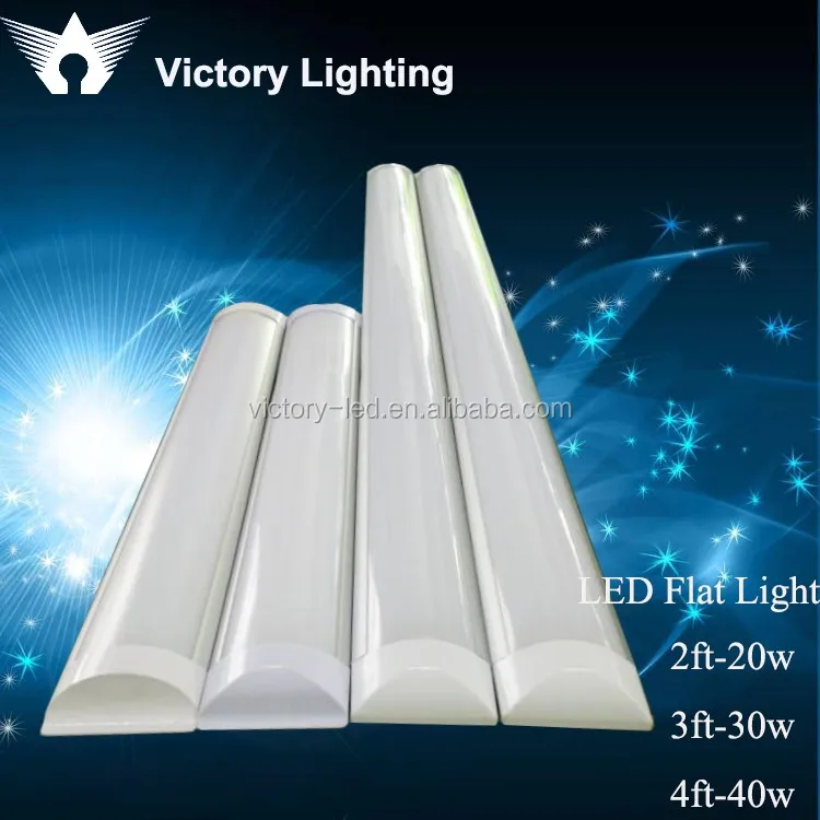 High Quality 4ft Flat Led Light, IP65 Tri-Proof 1200mm Led Batten Linear Light