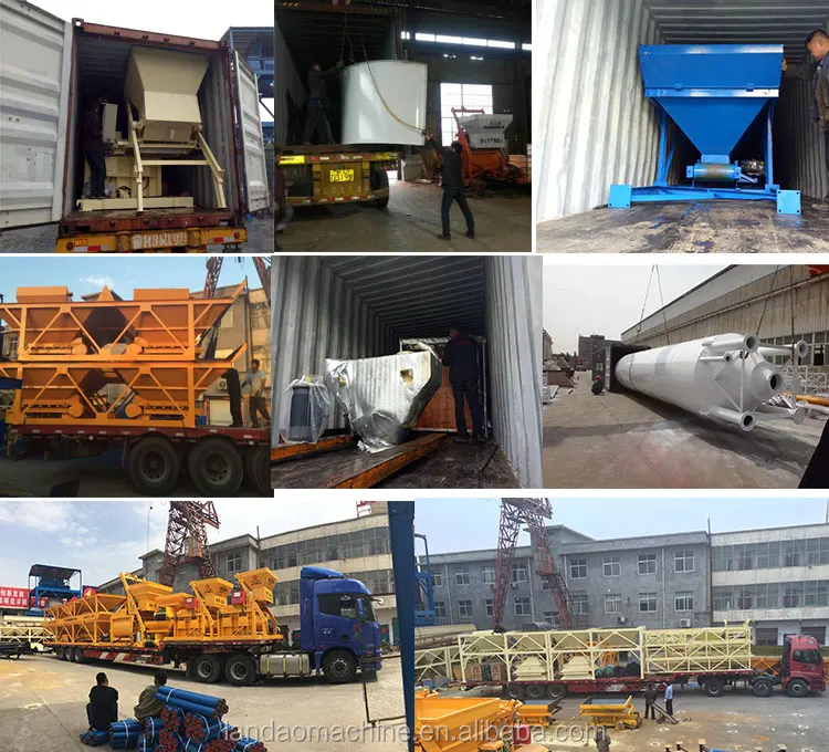 Ready Mix Concrete Batching Plant 50m3 /h Precast Concrete Plant Equipment