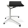 Pneumatic stand laptop stand carts height adjustable computer table on wheels