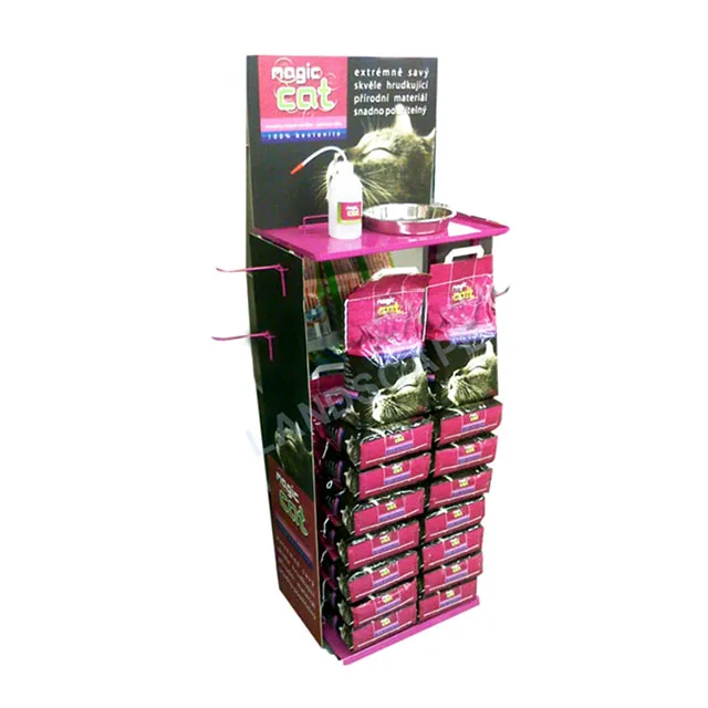 Pet Food Display Stand/cardboard Display Stand Holding Food For Mini