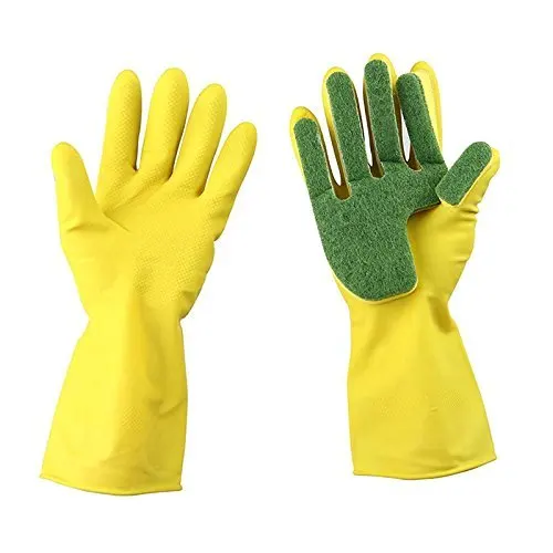 Dropship Kitchen Wash Rubber sponge Gloves