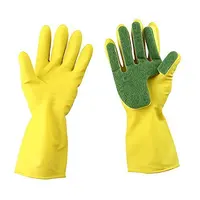 

Dropship Kitchen Wash Rubber sponge Gloves