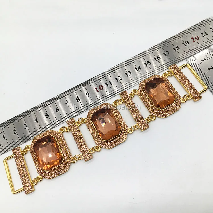 Jewelry Glass Rhinestone Bikini Buckle