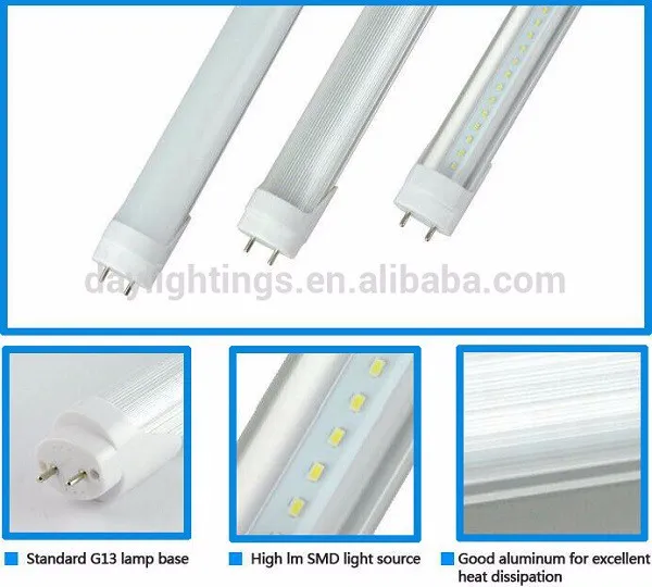 T8 led fluorescent lamp led lighting 4ft T8 tube cool white 7500K